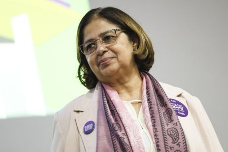 Marcelo Camargo/Agência Brasil Brasília (DF),09/12/2024 - A ministra das Mulheres, Cida Gonçalves, durante o lançamento do Sistema Nacional de Dados das Casas da Mulher Brasileira. A nova ferramenta será responsável por coletar e organizar, de maneira padronizada e estruturada, os dados referentes aos atendimentos realizados nas Casas em todo o país. Foto: Marcelo Camargo/Agência Brasil