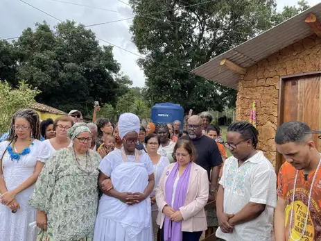 Ester Cezar/ISA Brasília (DF) 24/01/2025 - Legado de Mãe Bernadete cresce como raiz de luta no Quilombo Pitanga dos Palmares (BA).
Foto: Ester Cezar/ISA