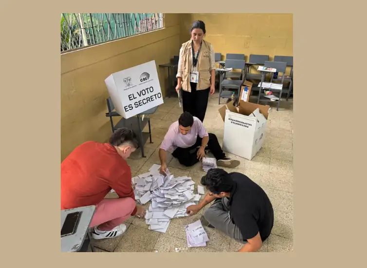oea_elecciones Brasília (DF) 14/04/2025 - Entenda denúncia de fraude na eleição do Equador que reelegeu Noboa.
Foto: oea_elecciones/Instagram