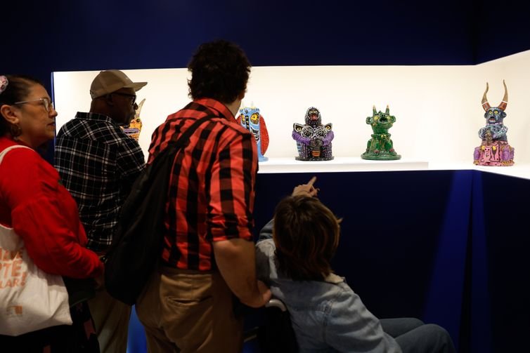 Fernando Frazão/Agência Brasil Rio de Janeiro (RJ), 12/07/2025 – Exposição Ratinho e seus Monstros de Barro, do artista Rafael Costa Pereira, o Ratinho, natural de Caruaru(PE), no Museu do Pontal. Foto: Fernando Frazão/Agência Brasil