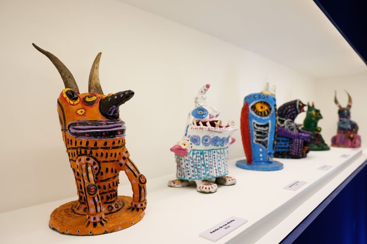 Fernando Frazão/Agência Brasil Rio de Janeiro (RJ), 12/07/2025 – Exposição Ratinho e seus Monstros de Barro, do artista Rafael Costa Pereira, o Ratinho, natural de Caruaru(PE), no Museu do Pontal. Foto: Fernando Frazão/Agência Brasil