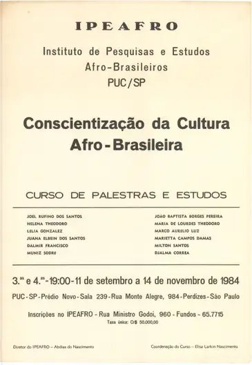 Fotos Acervo Ipeafro Brasília - 07/11/2025 - Instituições firmam acordo de preservação da memória afro-brasileira. Fotos Acervo Ipeafro