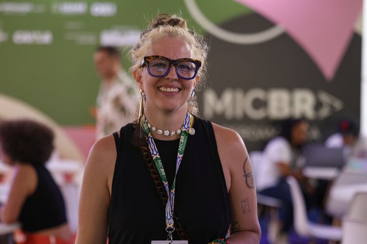 Fortaleza (CE), 04/12/2025 – A consultora sênior de mercado do Mercado das Indústrias Criativas do Brasil (MICBR+Ibero-América), Micaela Neiva, no Centro Dragão do Mar de Arte e Cultura, em Fortaleza (CE). Foto: Tomaz Silva/Agência Brasil