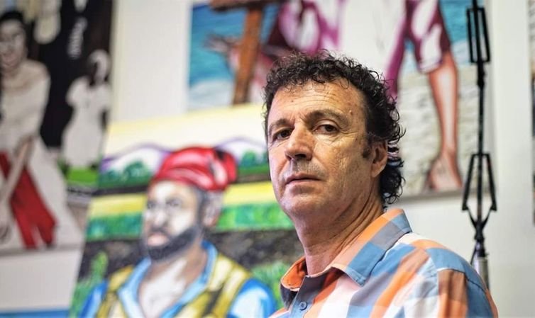 Diretoria de Cultura da Alerj/ Divulgação 26/02/2026 - Pintor italiano Maurizio Ferri que está com a exposição Brasilidades no Palácio Tiradentes.
Foto: Diretoria de Cultura da Alerj/ Divulgação
