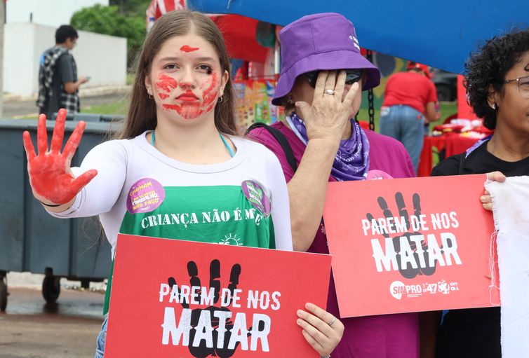 Valter Campanato/Agência Brasil Brasília (DF), 08/03/2026 Ato 8 de Março – Dia Internacional das Mulheres em Brasília. Foto; Valter Campanato/Agência Brasil