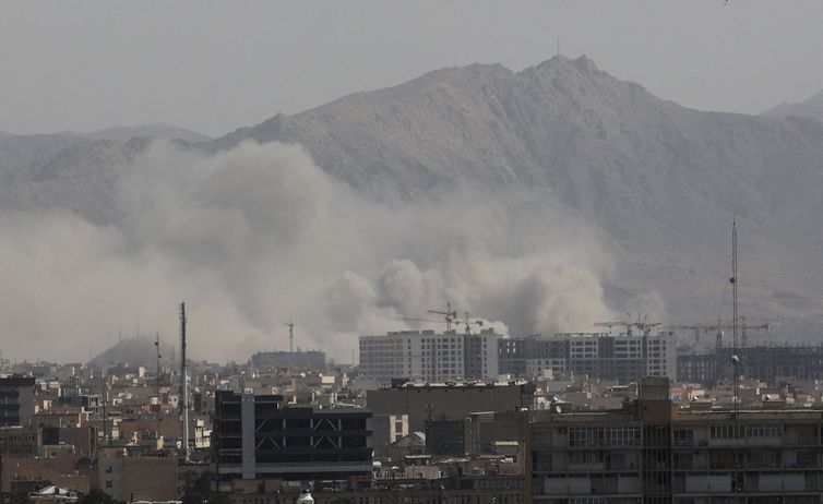 Smoke rises following an explosion, after Israel and the U.S. launched strikes on Iran, in Tehran, Iran, February 28, 2026. Majid Asgaripour/WANA (West Asia News Agency) via REUTERS ATTENTION EDITORS - THIS PICTURE WAS PROVIDED BY A THIRD PARTY