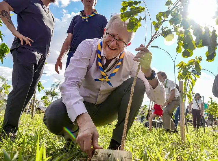 Campo Grande/ MS - 28.03.2026 -  O presidente da COP15, João Paulo Capobianco, durante inauguração do Bosque da COP15, onde foram plantadas 250 mudas. Foto: Rafa Neddermeyer/ Agência Brasil