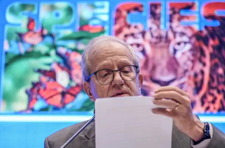 Campo Grande (MS), 24/03/2026 – Evento especial durante COP15 sobre o papel da lei e dos juízes com especies migratórias, presidente da COP15, João Paulo Capobianco 
Foto: Rafa Neddermeyer/Agência Brasil