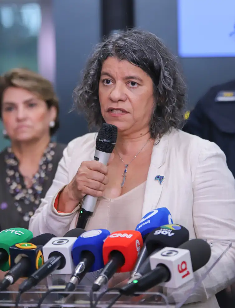 Brasília (DF),  12/03/2026 - Nova lei põe fim à relativização de estupro de vulneráveis, secretária nacional de enfrentamento à violência contra mulheres, Estela Bezerra
Foto: Marla Galdino/Ministério das Mulheres