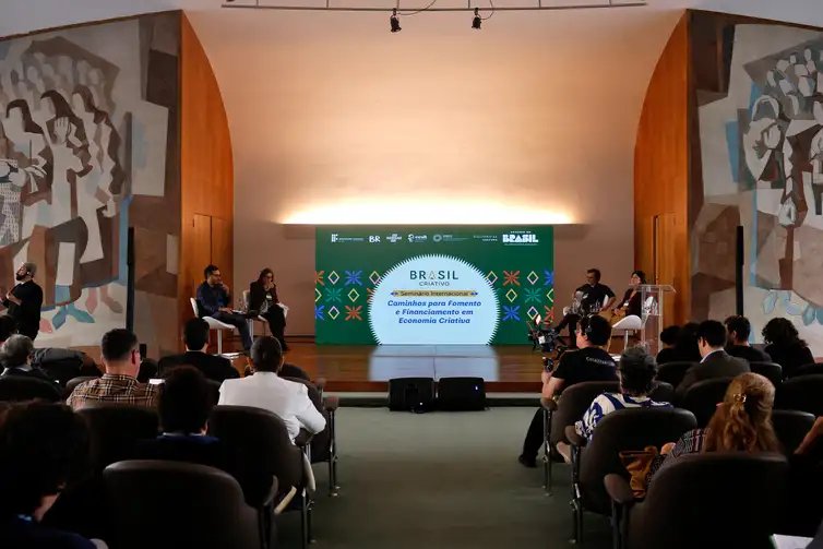 Tânia Rêgo/Agência Brasil Rio de Janeiro (RJ), 16/06/2026 - Seminário Internacional Caminhos para Fomento e Financiamento em Economia Criativa , no Edifício Palácio Gustavo Capanema, centro da cidade. Foto: Tânia Rêgo/Agência Brasil