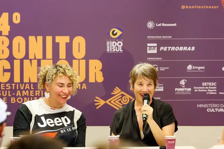 Bonito - 01/08/2026 - Paulina Garcia no Festival de cinema Sul-americano de Bonito. Foto: Divulgação