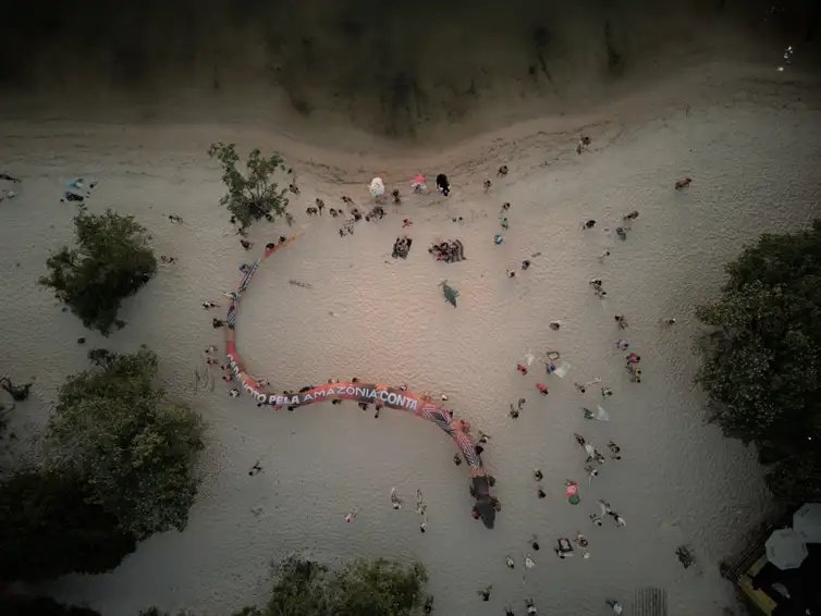 04/09/2026 - No Dia da Amazônia, campanha pede que eleitor vote por floresta em pé. Foto: Amazônia de Pé/ Divulgação