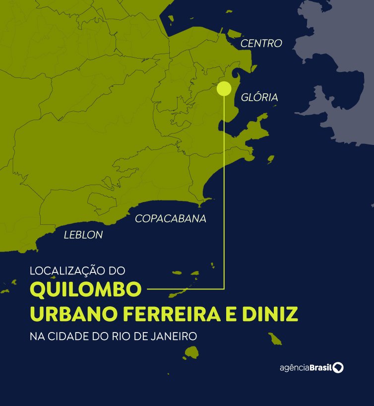 Brasília (DF), 25/09/2026 - Mapa do quilombo. Foto: Arte/Agência Brasil