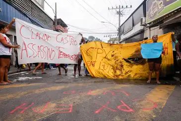 Rio de Janeiro (RJ), 29/10/2025 - Moradores protestam contra execuçoes na comunidade da Vila da PenhaOperação Contenção.
Foto: Tânia Rêgo/Agência Brasil