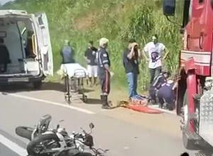 Acidente envolvendo moto na Rodovia Edgard Máximo Zambotto - Foto: Arquivo