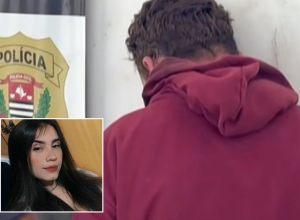 O assassino foi preso após perseguição e teria confessado na delegacia. No detalhe a jovem Luene - Fotos: Reprodução/Redes Sociais