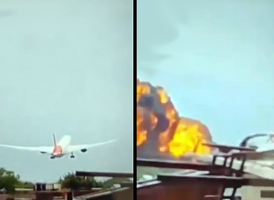 Logo depois de decolar o avião apresentou problemas e começou a cair. O piloto chegou a pedir socorro. - Foto: Reprodução/TV