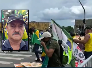 Rodrigues, no destaque, foi preso em Americana - Foto: REprodução/TV